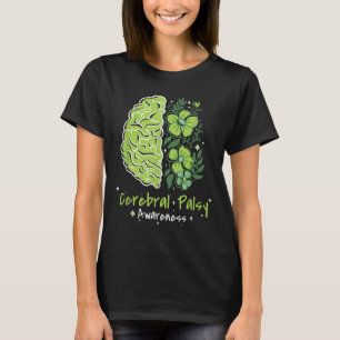 T-shirt Cp Cerveau Dégâts Fleurs mignonnes Cérébral Palsy