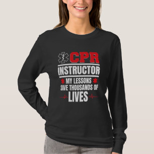 T-shirt CPR Respiration Barrières CPR Poche Masque Manikin
