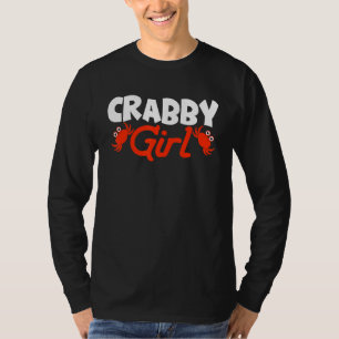 T-shirt Crabby Girl Crab Homard Crabes Crabe Écherolat
