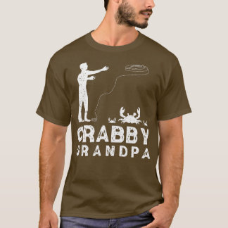 T-shirt Crabby Grand-Père Amusant Crabbing Pun Crabe Cra d