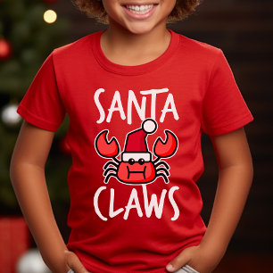 T-shirt Crabby Santa Claws Noël Enfants