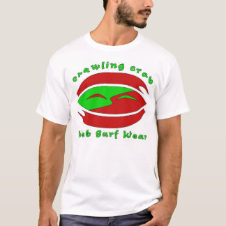 T-shirt Crabe de rampement rouge et vert