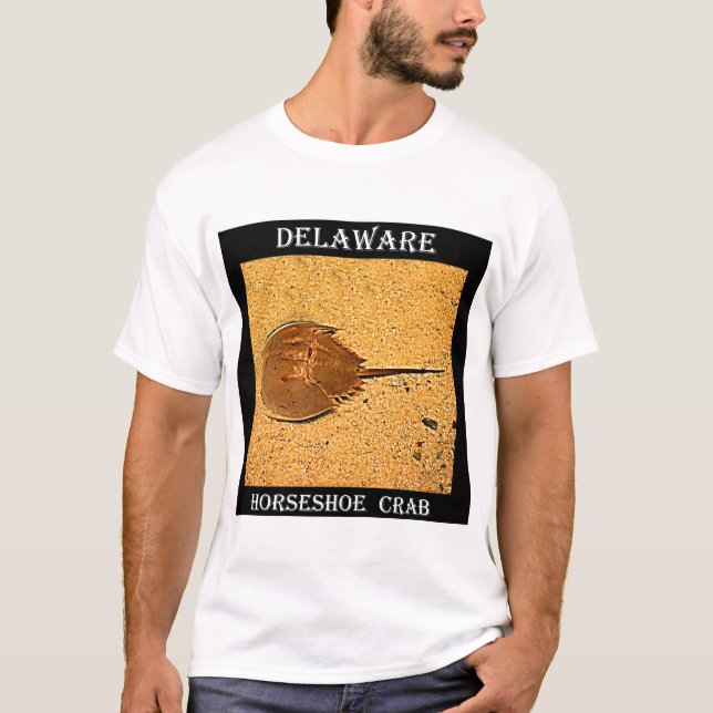 T-shirt Crabe en fer à cheval du Delaware (Devant)