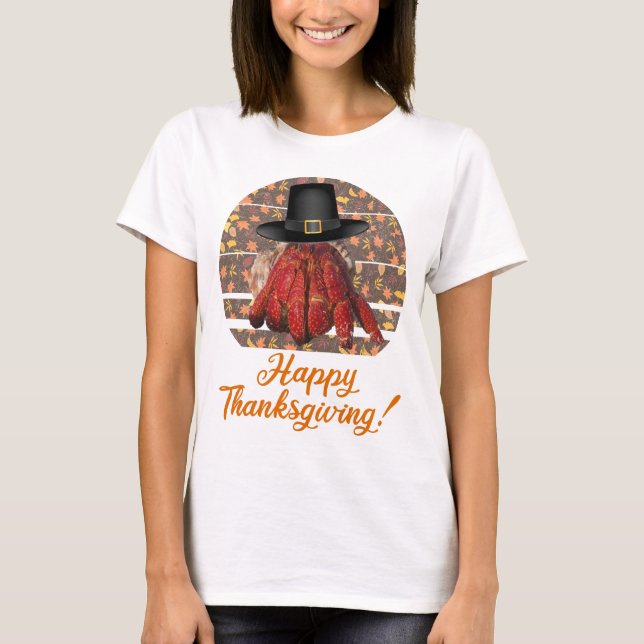 T-shirt Crabe ermite de Thanksgiving (Devant)