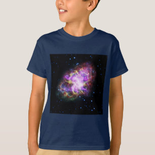 T-shirt Crabe Nebula Supernova Remnant Hubble Composite