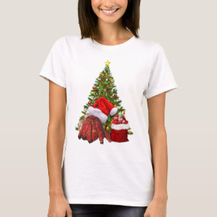 T-shirt Crabe père Noël Amusant Crabe de Noël Hermite Crab
