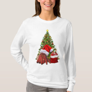 T-shirt Crabe père Noël Amusant Crabe de Noël Hermite Crab