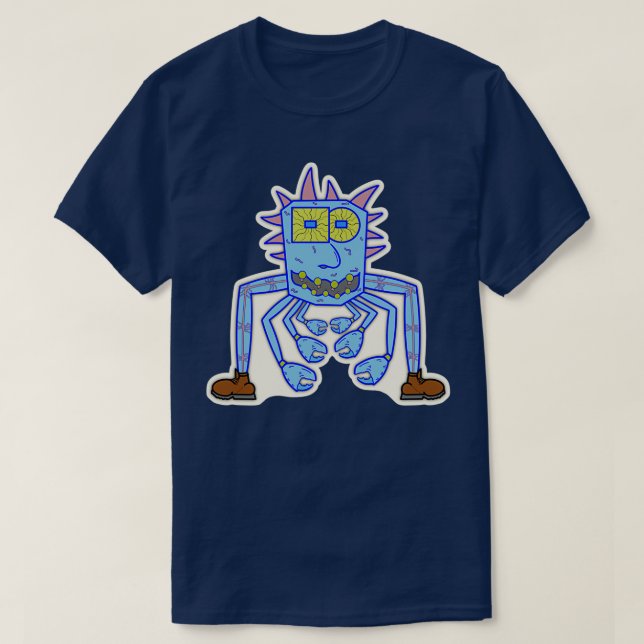 T-shirt Crabe queenal Créateur Crabe Monster OffWhite Back (Design devant)