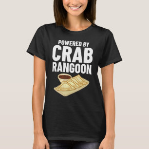 T-shirt Crabe Rangoon Crème Fromage Wontons Sauce de tremp