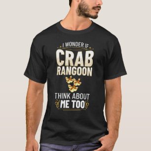 T-shirt Crabe Rangoon Crème Fromage Wontons Sauce de tremp