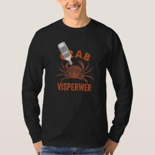T-shirt Crabe Whisperer Crabbing Pêche Boire Retro