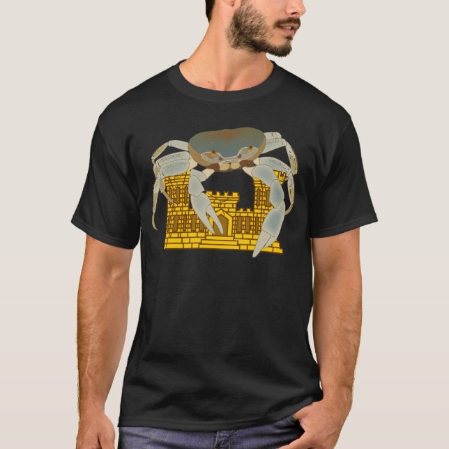T-shirt Crabes au-dessus des châteaux (Devant)