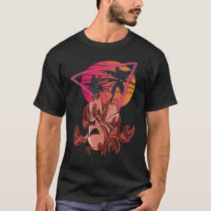 T-shirt Crabes Palmiers Écrevisses Homard Vintage