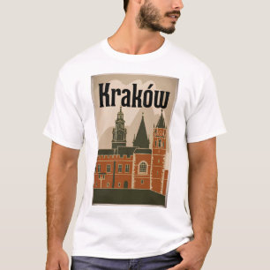 T-shirt Cracovie Pologne vintage