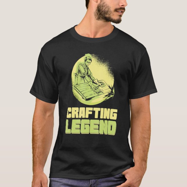 T-shirt Crafting Legend Sewing Knitting Handwork Tinker Cr (Devant)