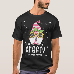 T-shirt Crafty Gnome Funky Summer Matching Pour La Famille