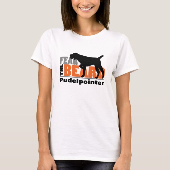 T-shirt Craignez la barbe - Pudelpointer (Devant)