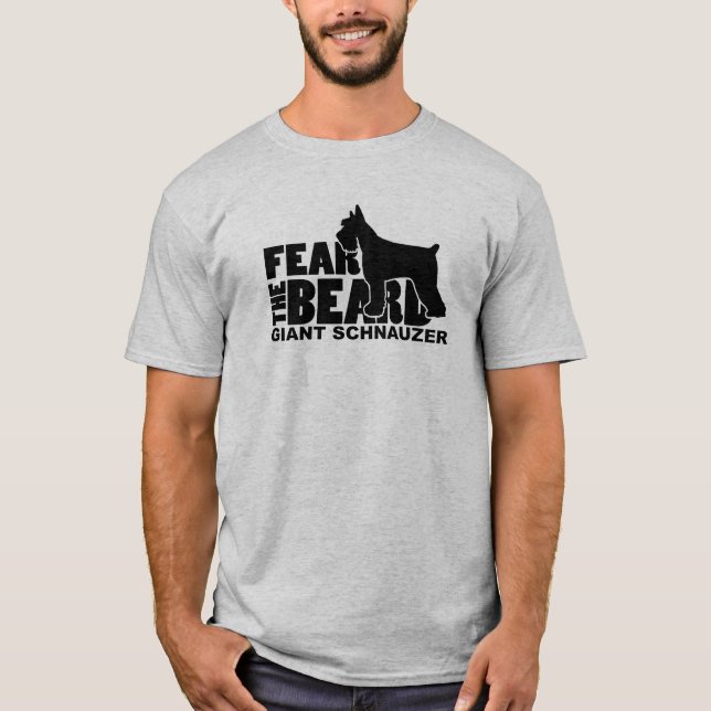 T-shirt Craignez la barbe - Schnauzer géant (Devant)