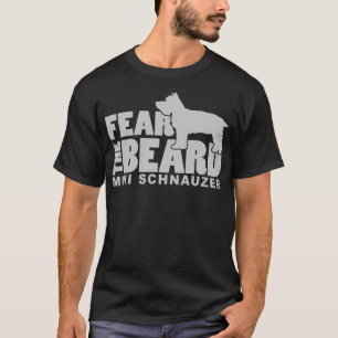 T-shirt Craignez la barbe - Un Chien amusant et peu Schnau