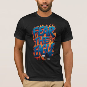T-shirt Craignez l'Aigle Poster Fierce Bald Eagle
