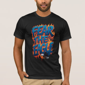 T-shirt Craignez l'Aigle Poster Fierce Bald Eagle