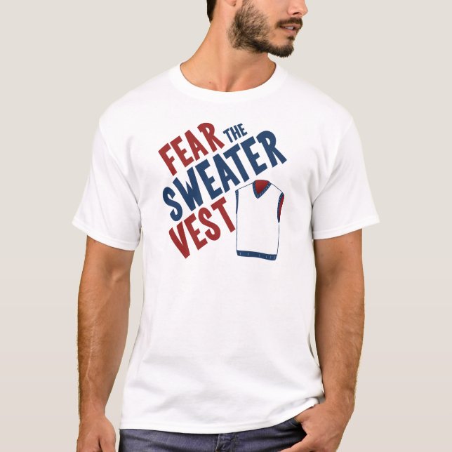 T-shirt Craignez le gilet de chandail (Devant)