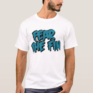 T-shirt Craignez le logo d'aileron (Teal)