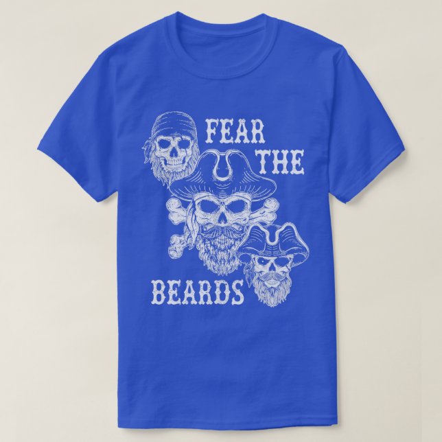 T-shirt Craignez les ours Funny Pirates Skulls Buccaneer P (Design devant)