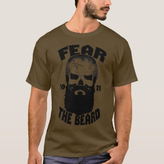 T-shirt Craindre le crâne de la barbe Chemise par Craindre