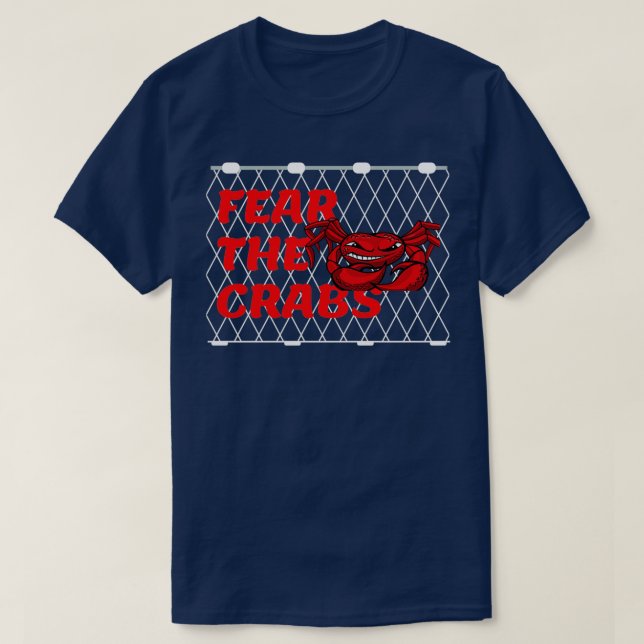 T-shirt Craindre les crabes pêche la plus mortelle 1 (Design devant)