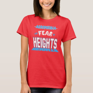T-shirt Crainte de conception de tailles - chemise rouge