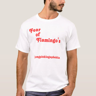 T-shirt Crainte, de, Flamant rose, Longpinklegaphobia
