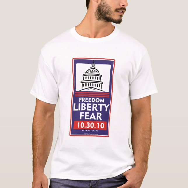T-shirt Crainte de liberté de liberté (Devant)