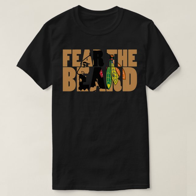 T-shirt Craintes Les Boutons Noirs De La Barbe (Design devant)