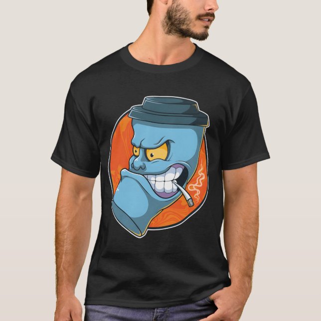 T-shirt Cram Juice Student Coffee Lovershirt friends (Devant)