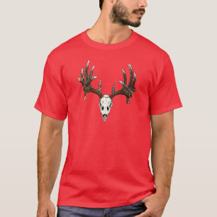 T-shirt Crâne 1 de cerf de Virginie