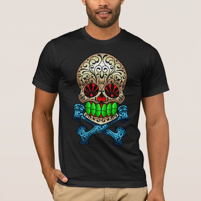 T-shirt Crâne 2 de sucre (Devant)