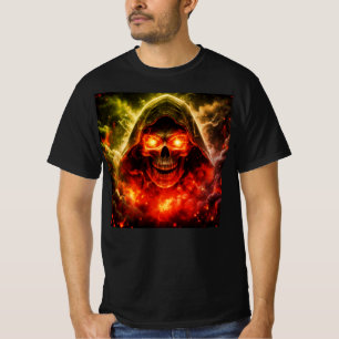 T-shirt Crâne à capuchon
