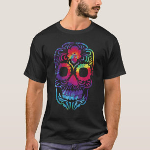 T-shirt Crâne à sucre Dia De Los Muertos Costume d'Hallowe