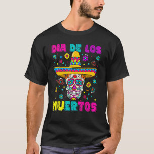 T-shirt Crâne à sucre Dia de Los Muertos Journée mexicaine