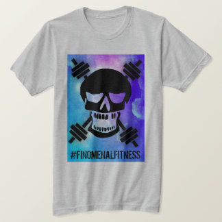 T-shirt Crâne abstrait d'haltère