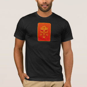T-shirt Crâne apocalyptique de sucre de courrier, rouge