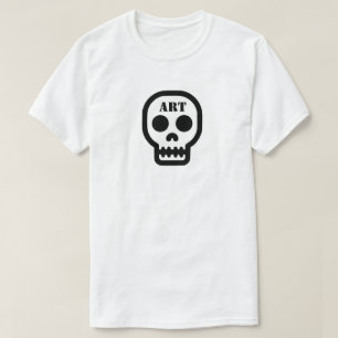 T-Shirt Crâne Artistique (Personnalisez-le !)