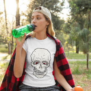 T-shirt crâne aux yeux rouges