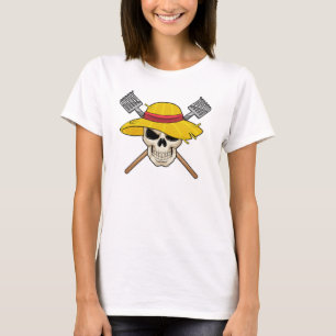 T-shirt Crâne avec Casquette en fermier avec gâteau