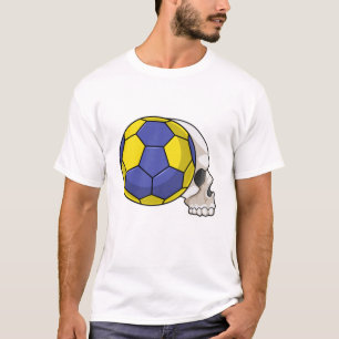 T-shirt Crâne avec Handball Sports