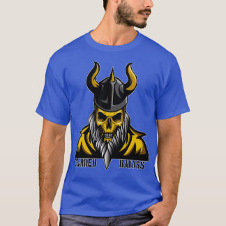 T-shirt Crâne avec la barbe virevoltant