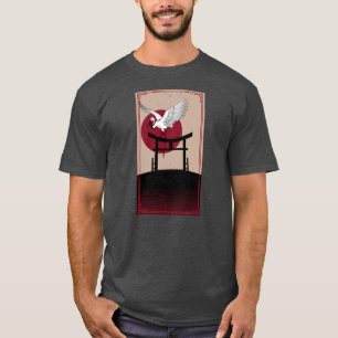 T-shirt Crane Bird Retro Vintage 90 Style Japonais