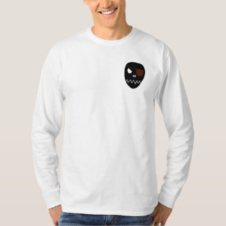 T-shirt Crâne - chemise de douille de Henley de la toile