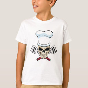 T-shirt Crâne comme cuire avec casquette de Cuisine